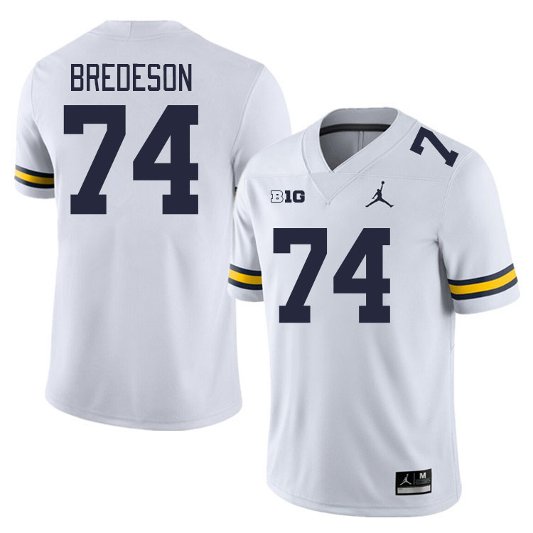 Michigan Wolverines #74 Ben Bredeson College Football Jerseys Stitched Sale-White